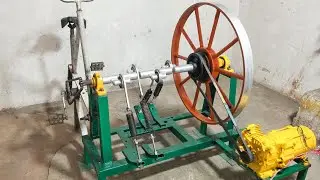 Build Flywheel Spring Machine Make Electricity Free Energy Generator 220v Free Energy Using cycle