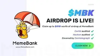 MemeBank Airdrop 50 MBK (~5$) и 20$ от INX Digital Канадской биржи за KYC🔥🔥🔥