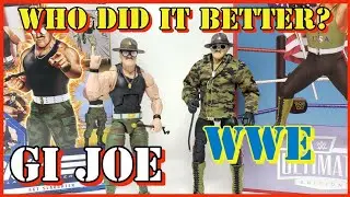 GI Joe Classified vs WWE Ultimate Edition Sgt. Slaughter | Hasbro vs Mattel Figure Comparison