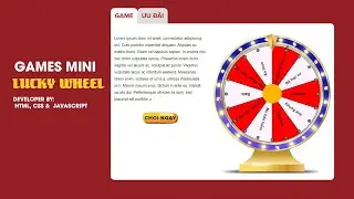 Demo games mini lucky wheel developer by html css javascript