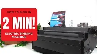 How to use TruBind's Electric Coil Binding Machine - TB-SD600B - 4 Easy Steps! - Heavy Duty Machine!
