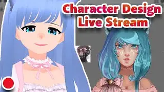 🔴 Working On Syafire's Character Design | Concept Design【Live】🔴