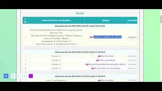 IPRC TA RESULT 2023  DECLARED FOR ALL BRANCHES ,SKILL TEST LIST ALSO DECLARED