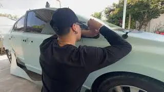Wrapping a 2009 honda civic with teckwrap!