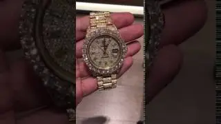 ROLEX PRESIDENTIAL CUSTOMIZED WITH DIAMONDS