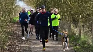 Mersea Parkrun with Prince the Dog! #carnage