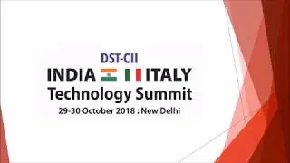 DST-CII India-Italy Technology Summit 2018
