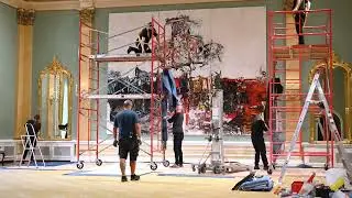 1963 - Point de rencontre, Jean Paul Riopelle. Installation au Rideau Hall en 2021
