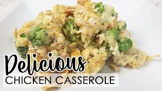 Chicken Broccoli Casserole - Easy Comfort Food Recipe - Chicken Casserole Dinner