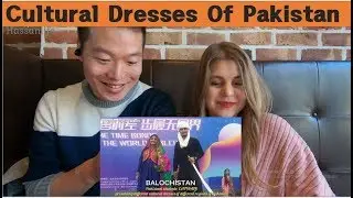 Lithuanian Girl and Korean Guy Reaction on Cultural Dresses of Pakistani.