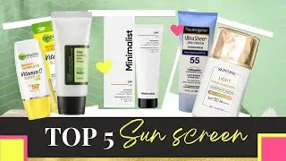 Top 5 Sunscreen For All Skin Types | Best Sunscreen For Face