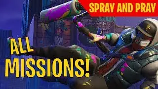 ALL *NEW* Spray and Pray Challenges in FORTNITE!