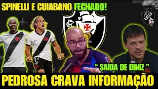 💥PEDROSA CONFIRMOU! SPINELLI e CUIABANO NOVOS REFOR&Ccedil;OS DO VASCO! FERNANDO DINIZ DEMITIDO DO VASCO?
