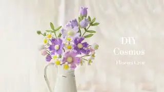 DIY Cosmos Flower: How to Make Cosmos out of Pipe Cleaners (Easy Chenille Wire Craft)