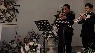 결혼식 축가  트럼펫 듀엣연주(조항조 고맙소)#신랑과함께 #형님형수님축하드립니다