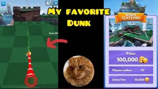 This dunk is EASY to make with power 5 | golf battle