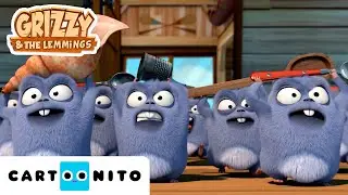 Grizzy e os Lemingues | Do lado dos caranguejos | Cartoonito