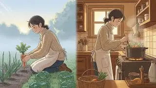 From Garden to Table | A Quiet Dawn and Slow, Gentle Cooking 🌱🍲