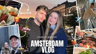 KOREAN BBQ ALL YOU CAN EAT & MONTE GETROFFEN! Amsterdam Vlog Tag 1