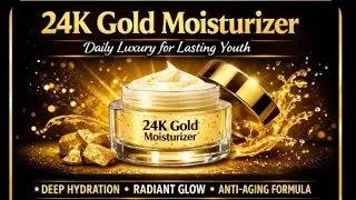 24K Gold Moisturizer | Daily Luxury for Lasting Youth | Deep Hydration, Glow & Anti-Aging Formula