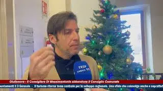 Giulianova - II Consigliere Di Massimantonio abbandona il Consiglio Comunale -TRSP- Abruzzo 31-12-25
