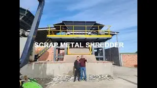 Scrap Shredder in Algeria worksite processing heavy metal