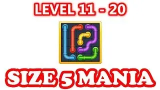 Line Puzzle: Pipe Art - Size 5 Mania Pack Level 11 - 20 - Walkthrough