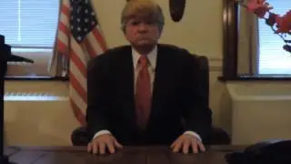 President Donald Trump's First Address To The Nation From The Oval Office.