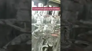 Customized High Quality Flat glass wine bottles  Whiskey Tequila bottles
