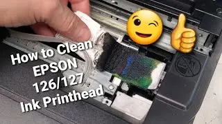 How to Manually Clean an Epson Workforce Printhead 633, 545, 635, 645 Printer with 126 and 127 Ink