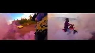 Epic Burnout! ( KTM 690 SMC )