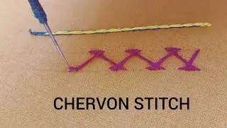 Aari chevron Stitch and Double chain stitch /dhee aari world
