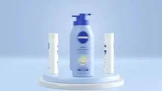 Blender 2.93 Nivea SHampoo promo animation