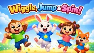 Wiggle, Jump & Spin! | Fun Dance Song for Kids | Kids Dance & Movement Video