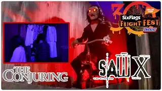 SAW X & THE CONJURING MAZE WALK THROUGH FRIGHT FEST 2023 SIX FLAGS MAGIC MOUNTAIN
