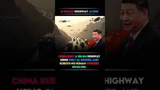 AI Build Highway In China #shorts #chinaaibuildhighway