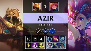 Azir Mid vs Zoe - EUW Diamond Patch 25.16