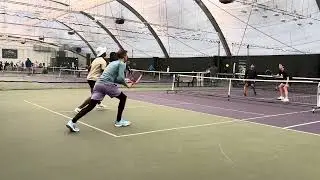 Karthik and Matt versus Ansel and Jacob. 5.0+ Pickleball