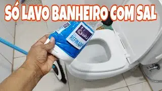 SÓ LAVO BANHEIRO COM SAL 🌺 FICA LIMPO, CHEIROSO, DESINFETADO e SEM AMARELADO🌺 ADEUS BANHEIRO FEDIDO