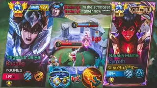 GLOBAL DYRROTH VS BUFFED BADANG🔥DAMAGE AGAINST TANKER | EXP LANE BEST DAMAGE BUILD - MLBB
