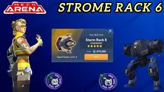 MOST POWERFUL WEAPON I STORM RACK 6 UNLOCK I MECH ARENA GAMEPLAY I #rdgamez 