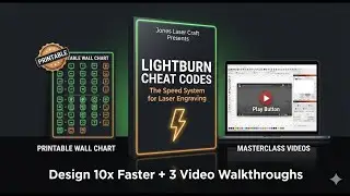 LightBurn Secret: Stop Clicking So Much! 🤯 #shorts