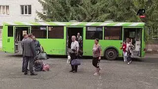 Kursk residents fleeing Ukraine border areas where fighting continues