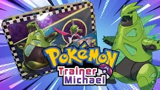 Pok&eacute;mon Trainer Michael opening treasure chest summer 2024