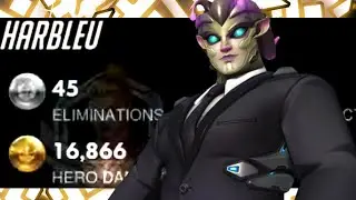 HARBLEU #1 ZARYA IN THE WORLD! 45 ELIMS! [ OVERWATCH SEASON 23 TOP 500 ]