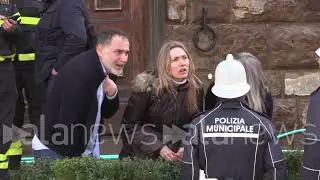 Nardella interviene contro ambientalisti che imbrattano Palazzo Vecchio