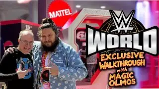 Exclusive Mattel WWE Booth Tour with Magic Olmos at WWE World! | WrestleMania 41 | The FigGuys #WWE
