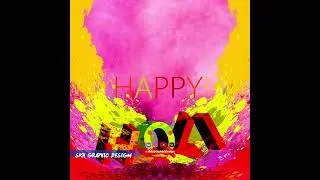 Happy Holi Festival Banner Design | Festival Colors Happy Holi Vector Elements For Card Design Video