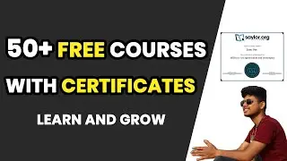 50+ FREE Courses with Certificates[2020]