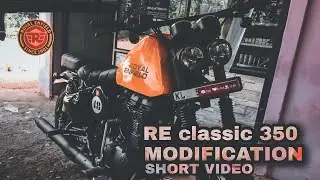 Royal Enfield classic 350 MODIFICATION Shortvideo  #royalenfieldmodification#modfication#re350
